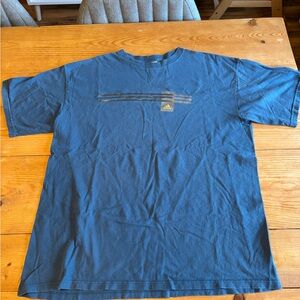 Vintage Adidas Men's Tee in Deep Blue